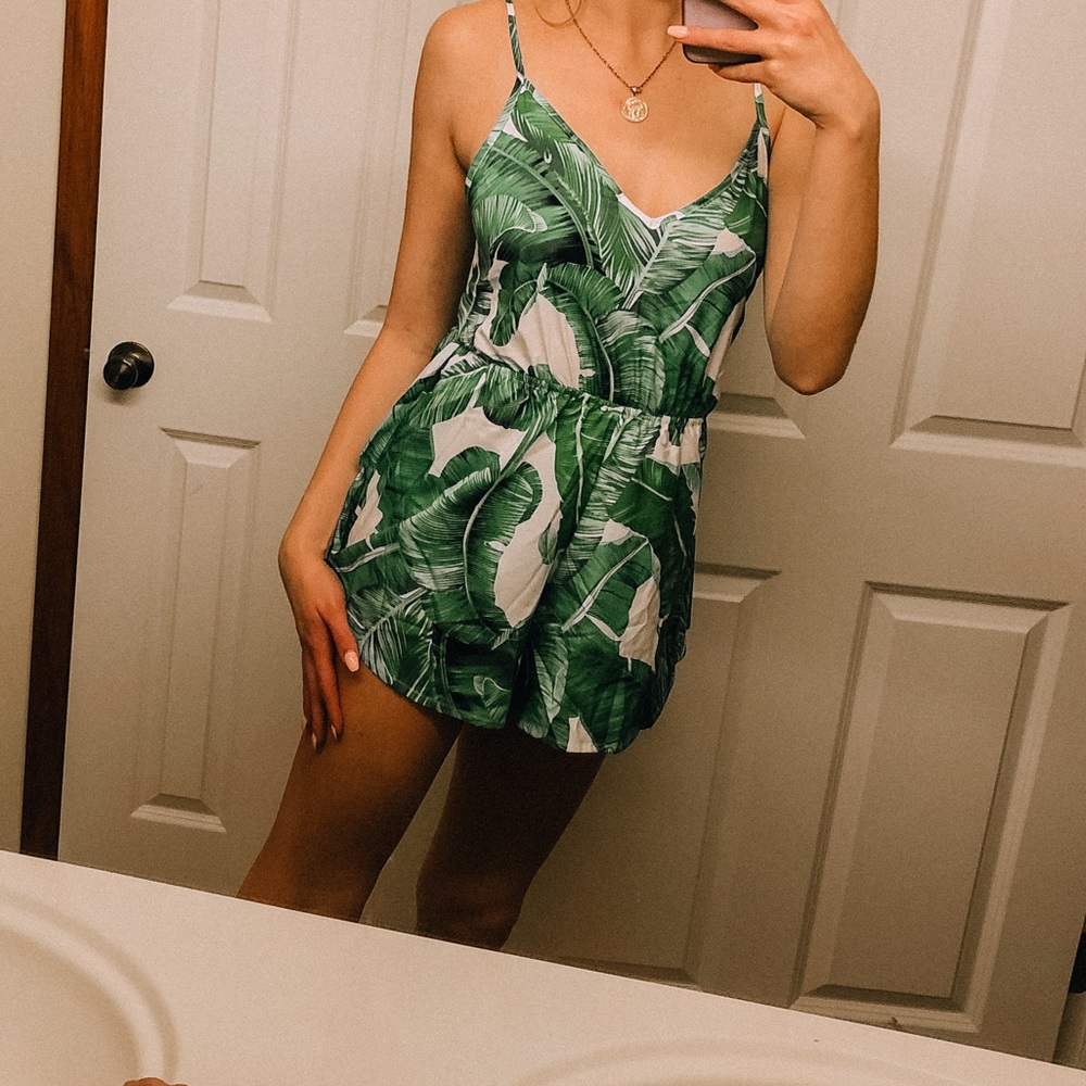 Palm Tree Romper
